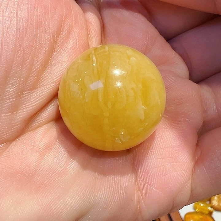 未镶嵌琥珀裸石蜜蜡单珠