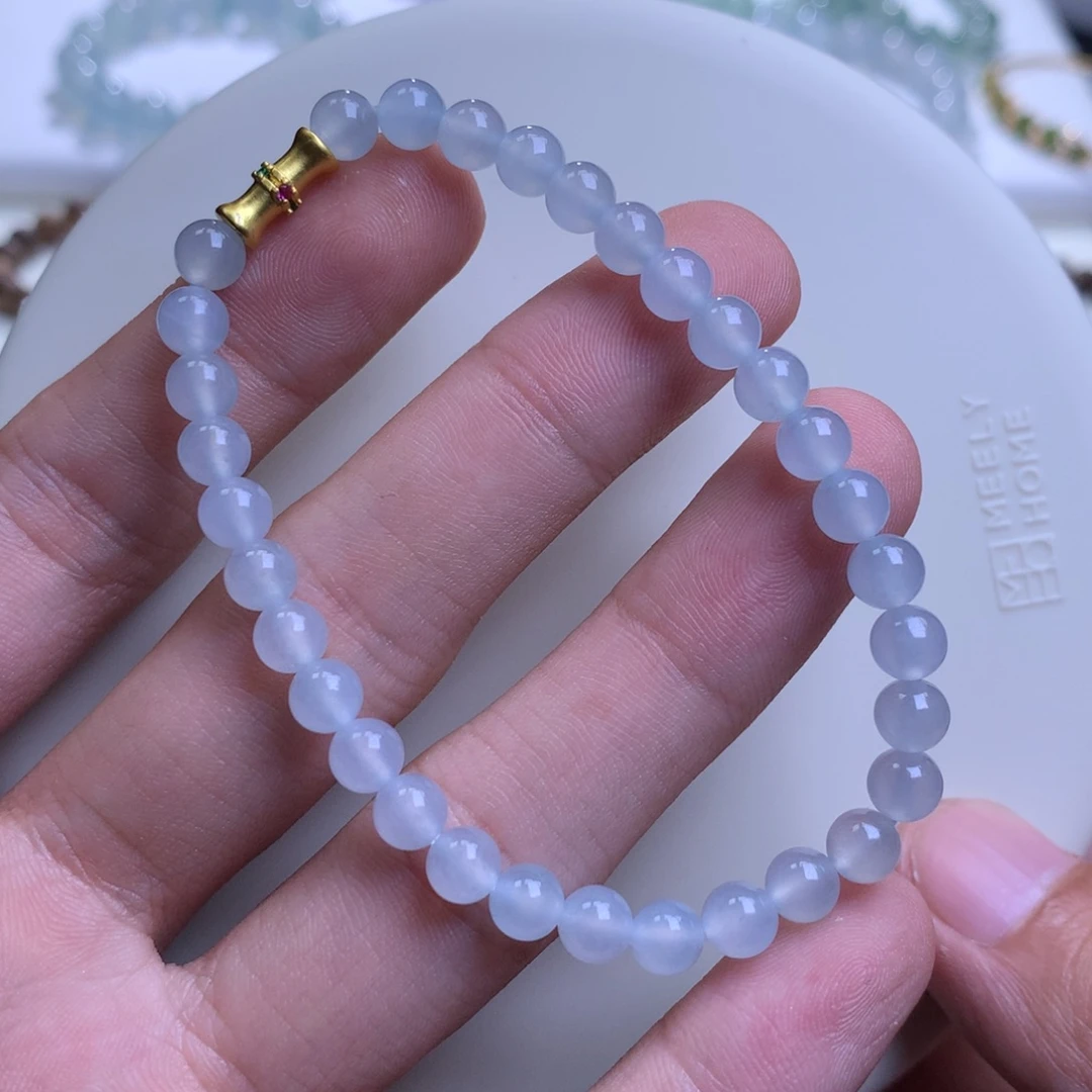 未镶嵌手链翡翠翡翠手串卡5.4