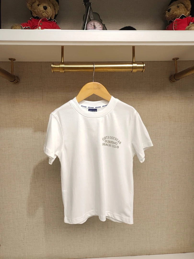 (G5MT14）B区B08 男女童度假熊T恤