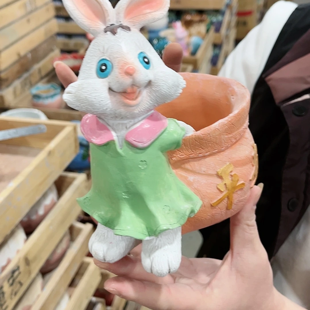 【闪购商品】陶瓷树脂材质摆件花盆