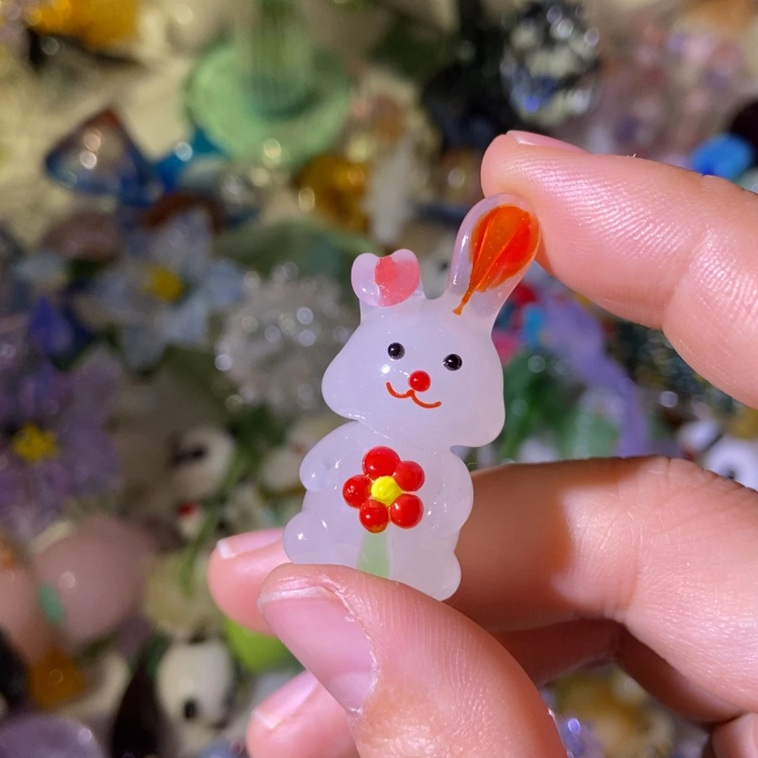 琉璃手工艺品兔子我