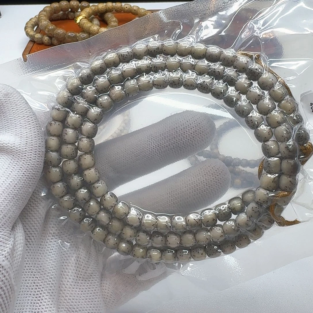 星月菩提吊坠28梵天糯冰石玉河豚7左右桶108