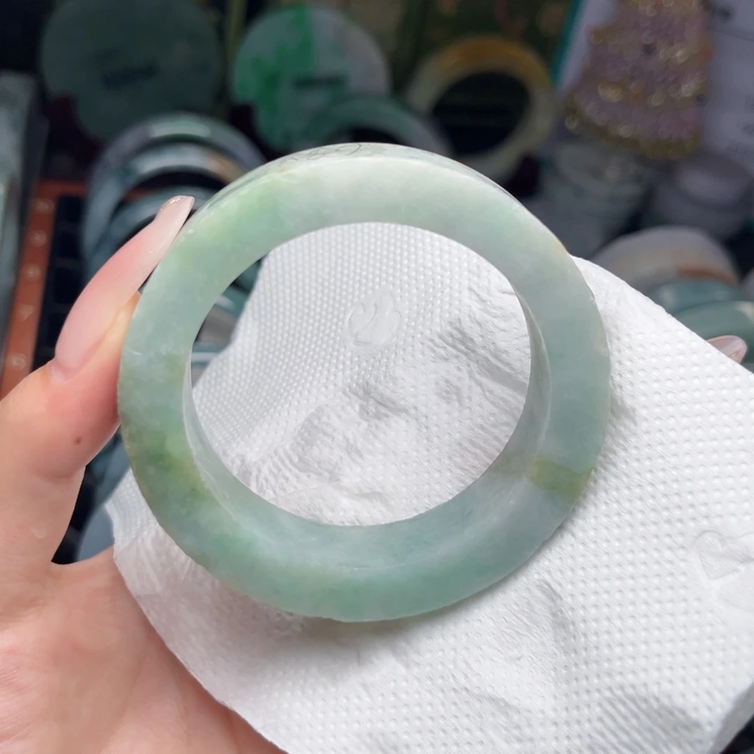 定制翡翠未镶嵌手镯53/55