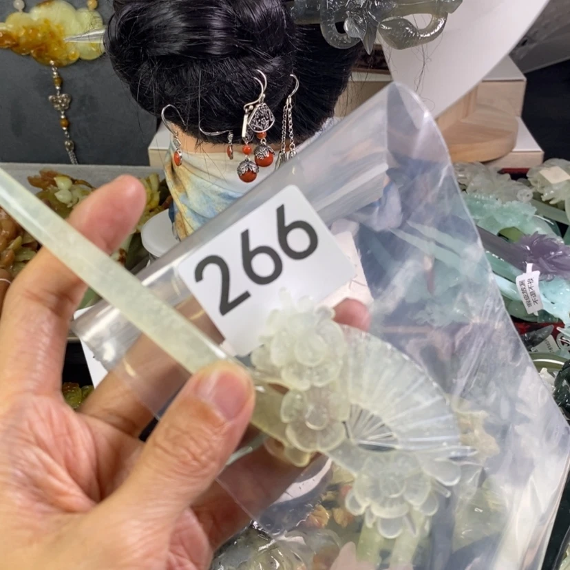 【闪购商品】岫玉发饰未镶嵌汤*○