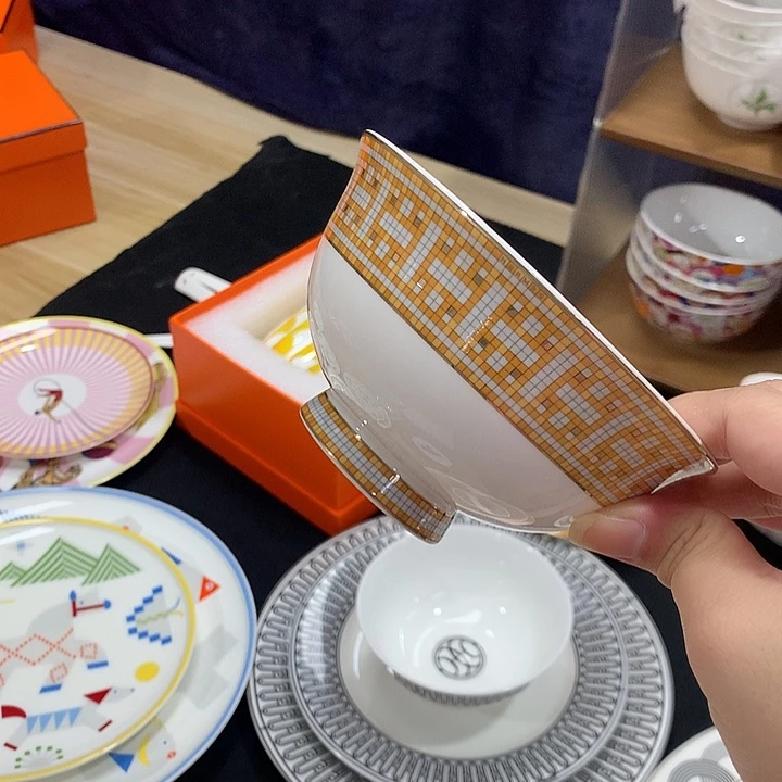 瓷片全套6碗6勺套装