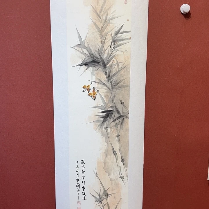 国画听兰老师花鸟