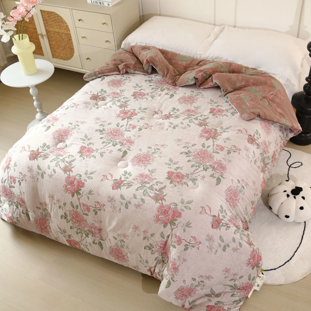 【琴瑟-四件套】轻奢高端秋冬加厚浮雕织花工艺麻四件套床品