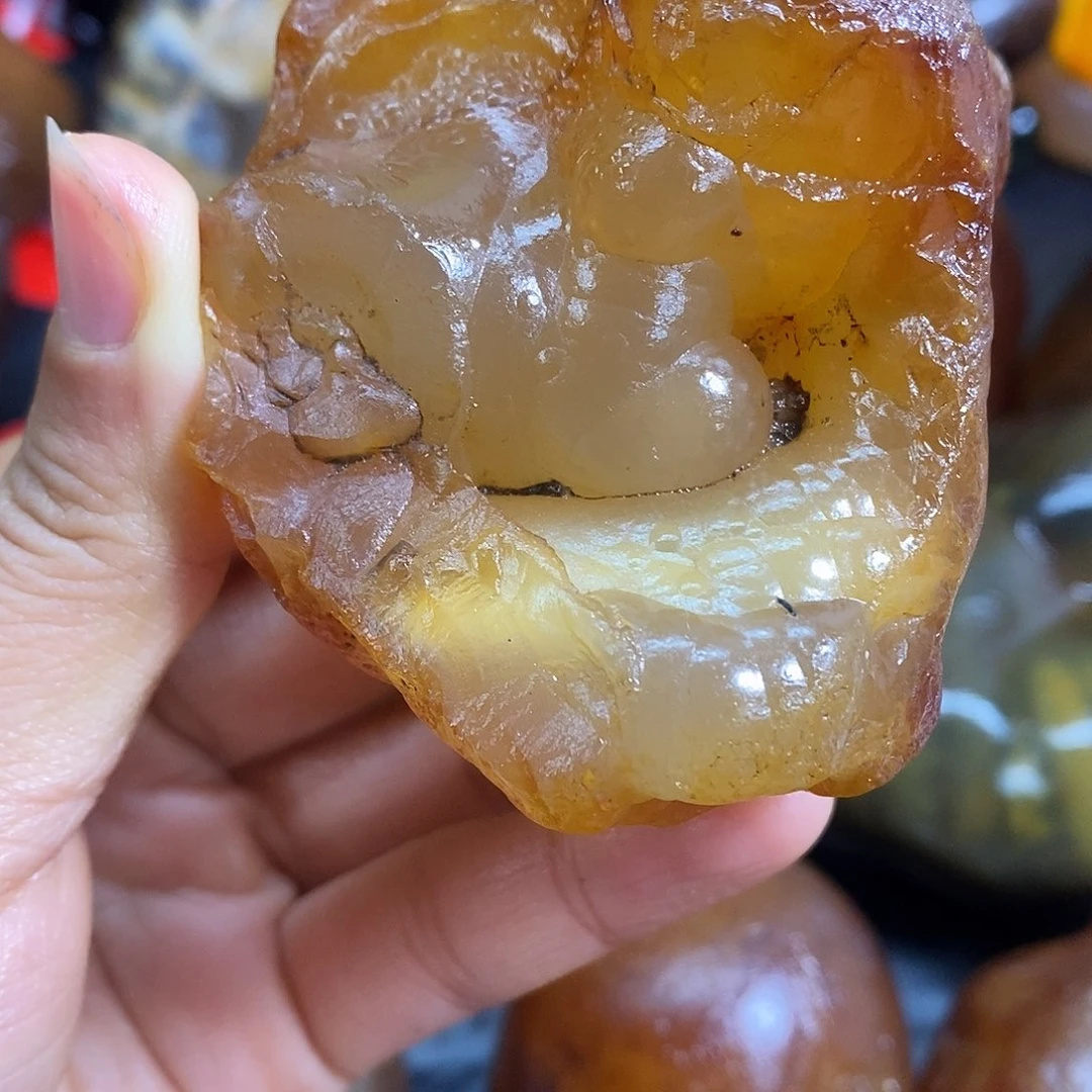 玛瑙/玉髓未镶嵌手把件