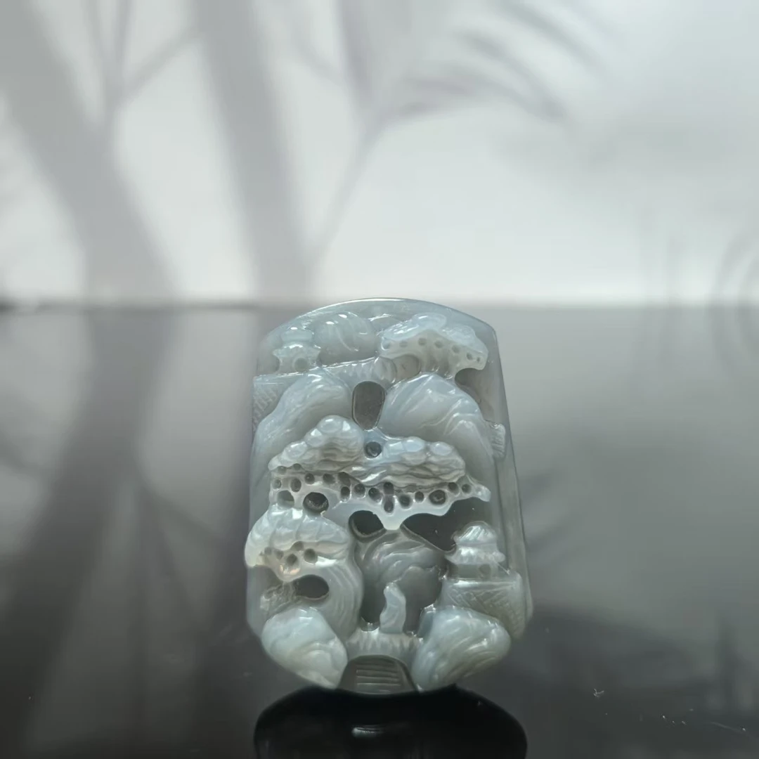 G和田玉山水吊坠0170