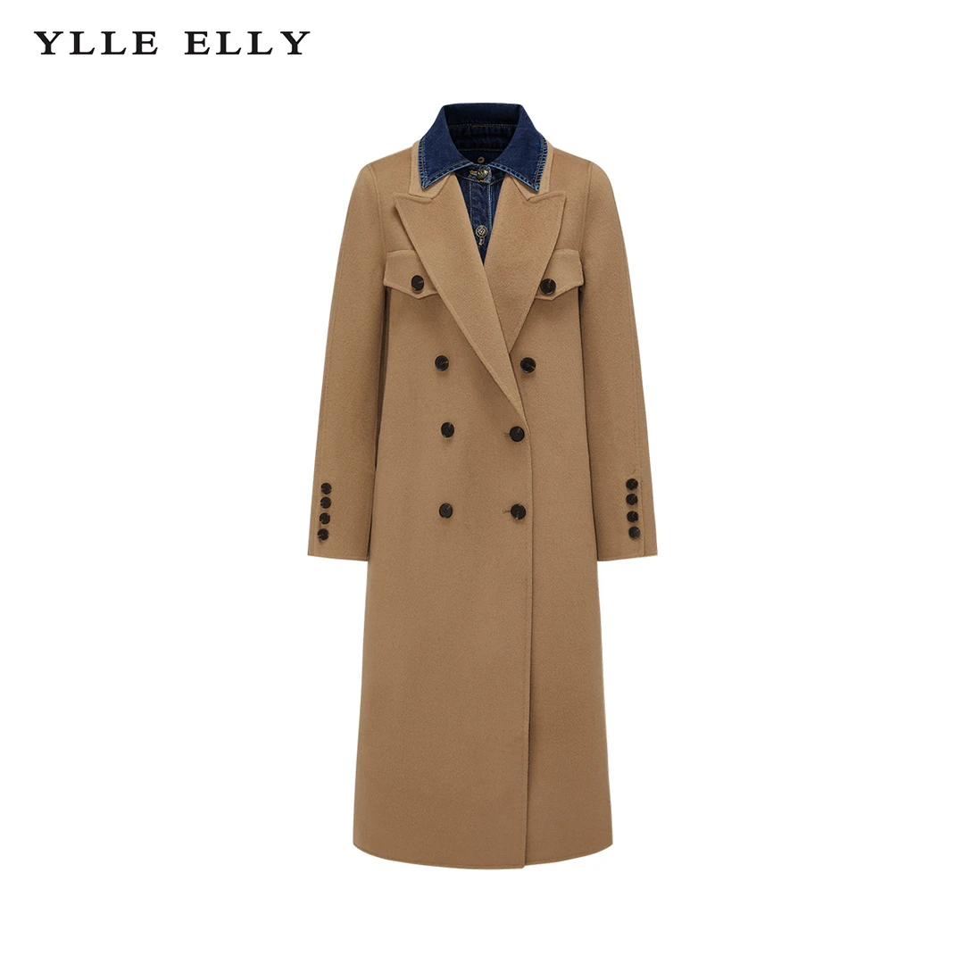 【粉丝专属】秋冬女驼色毛呢外套Y426306920