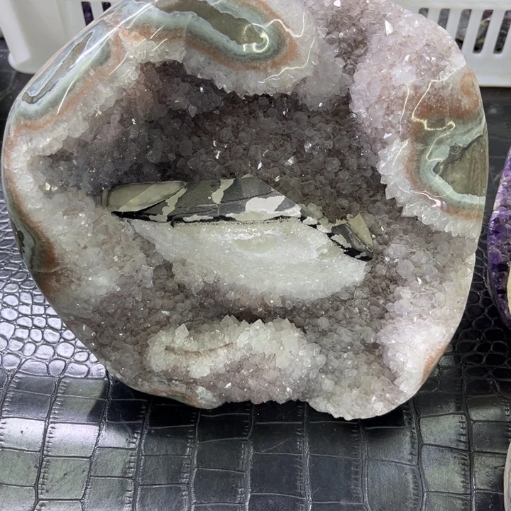 发饰水晶未镶嵌奇石粉晶