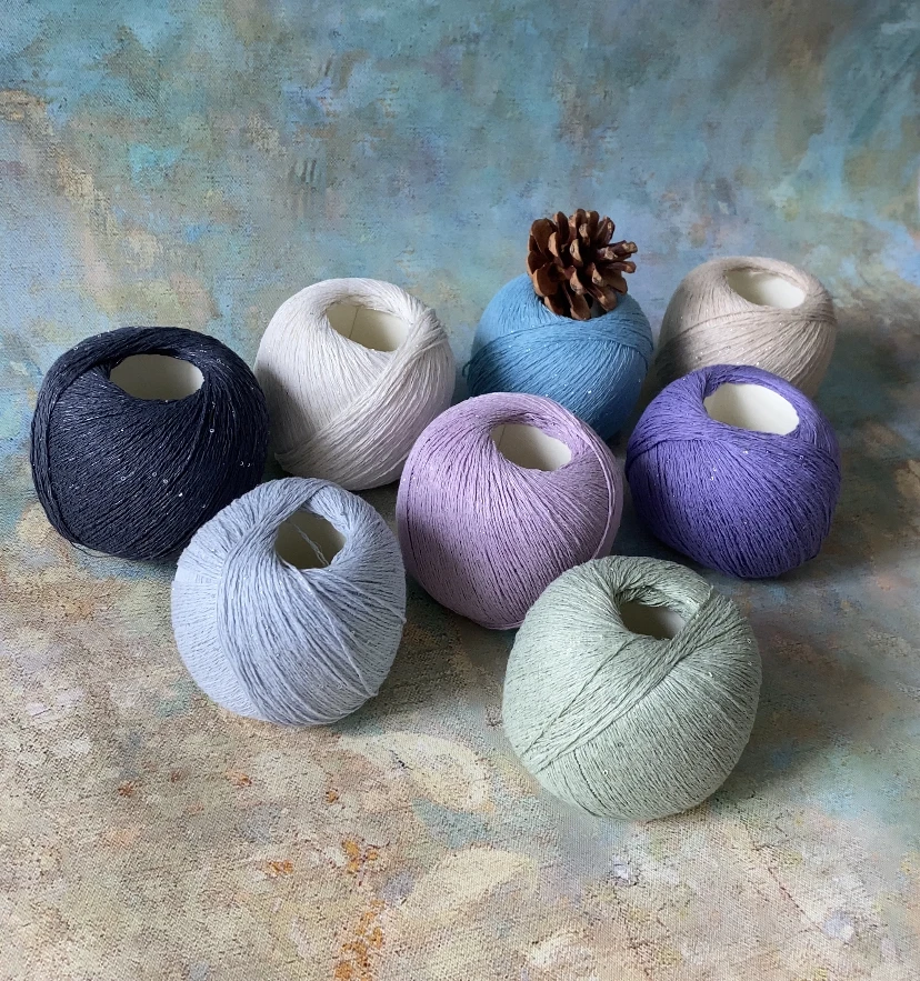 梧桐细雨 精致有型手工编织和纸棉线（标价为一团价格）