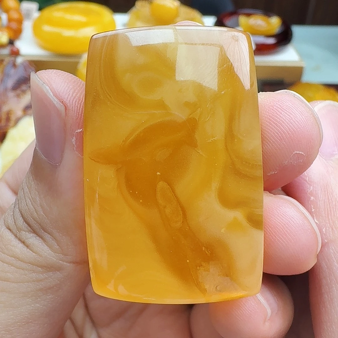 蜜蜡未镶嵌颈饰天然保真假一赔十115