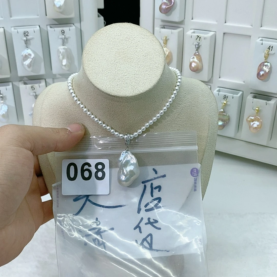 淡水珍珠颈饰合金