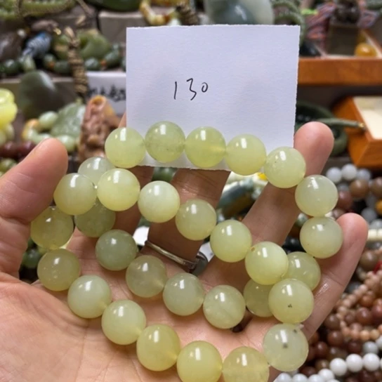 未镶嵌蛇纹石玉手链