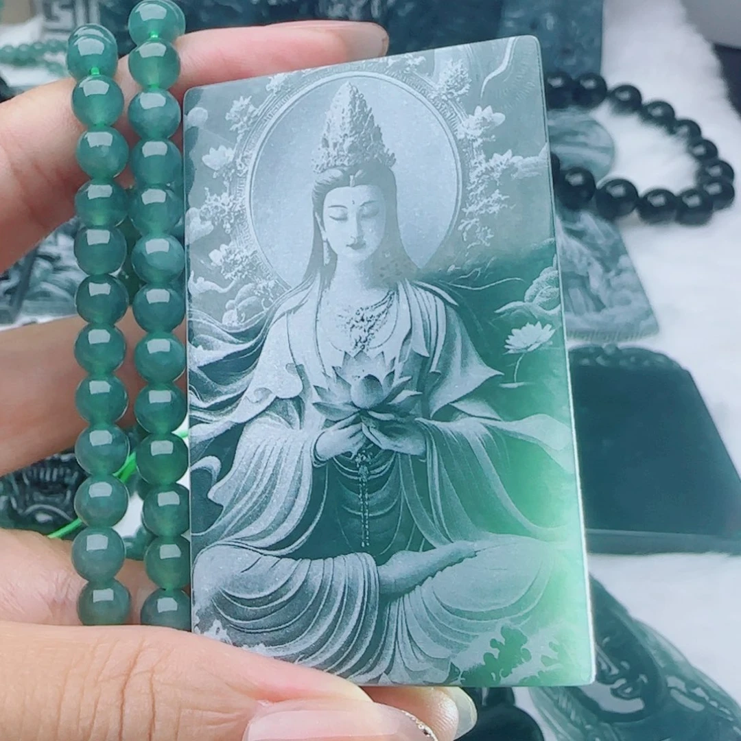 颈饰未镶嵌翡翠多样性发货天然的A货翡翠