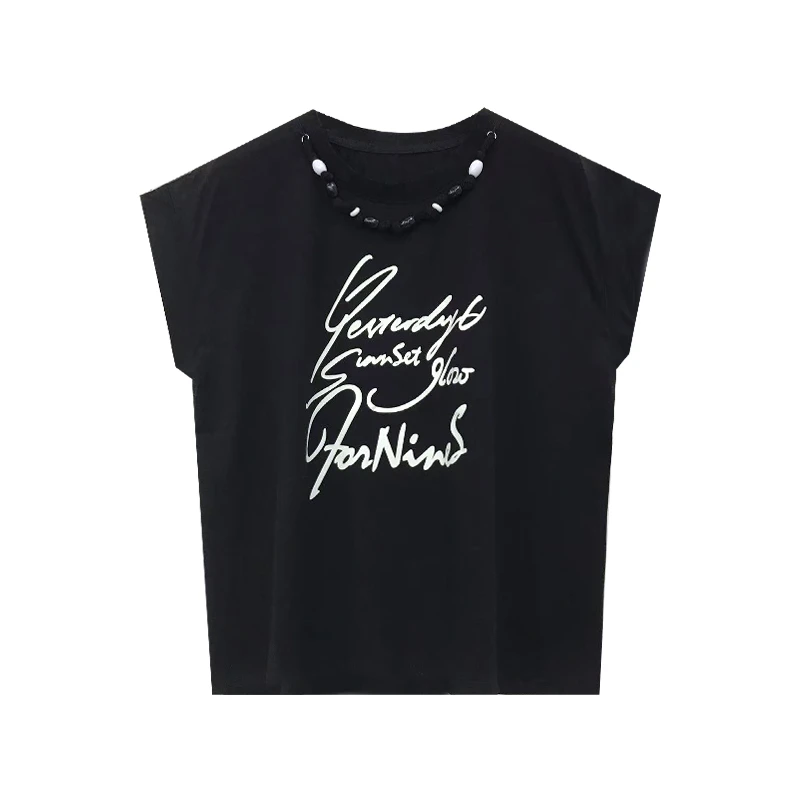 2025夏季新款百搭字母T恤上衣TPA8938