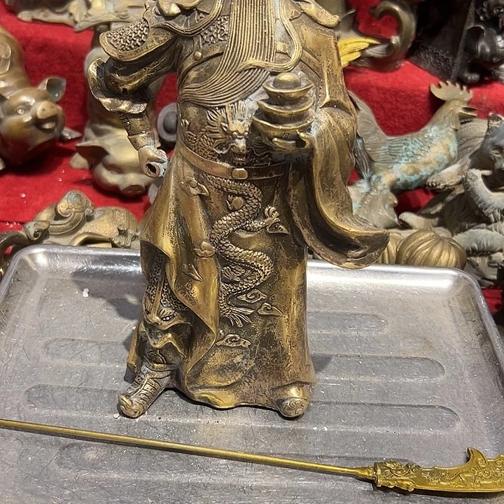 感***你黄铜摆件，文房工艺品摆件