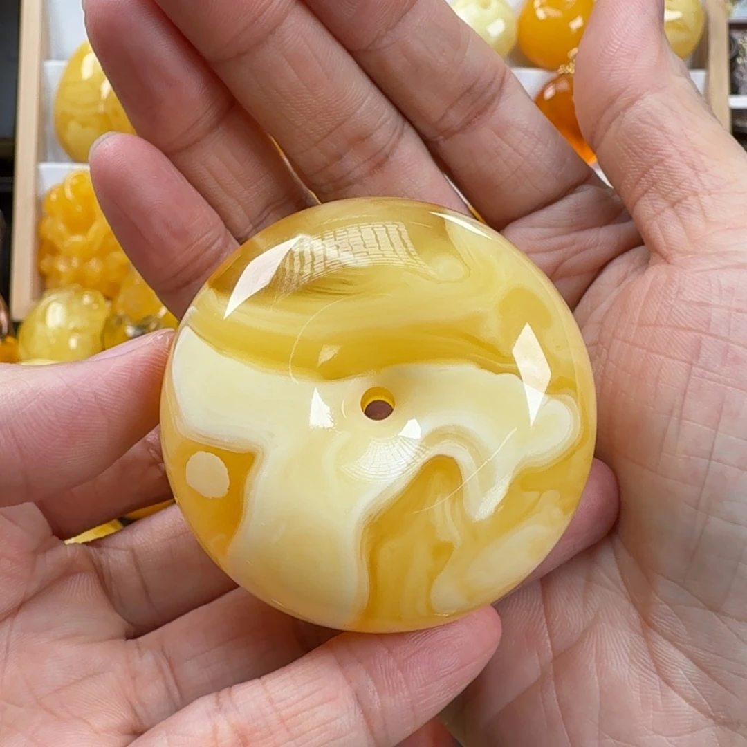 蜜蜡未镶嵌颈饰蜜蜡48.5g