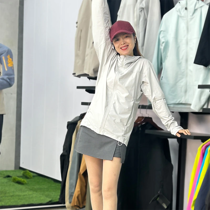 户外凉感宽松防紫外线连帽休闲防晒衣 速干衣 皮肤衣 男女同款