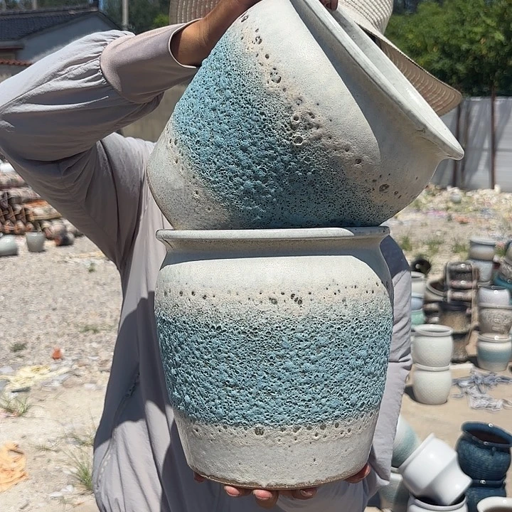 蓝泡泡两个口径20 高度20