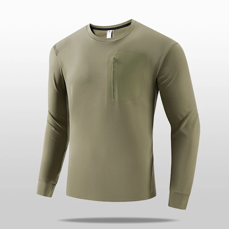 意大利MAFEHCIE 25年男士高端轻奢户外款运动风长袖T恤 F608 HXG