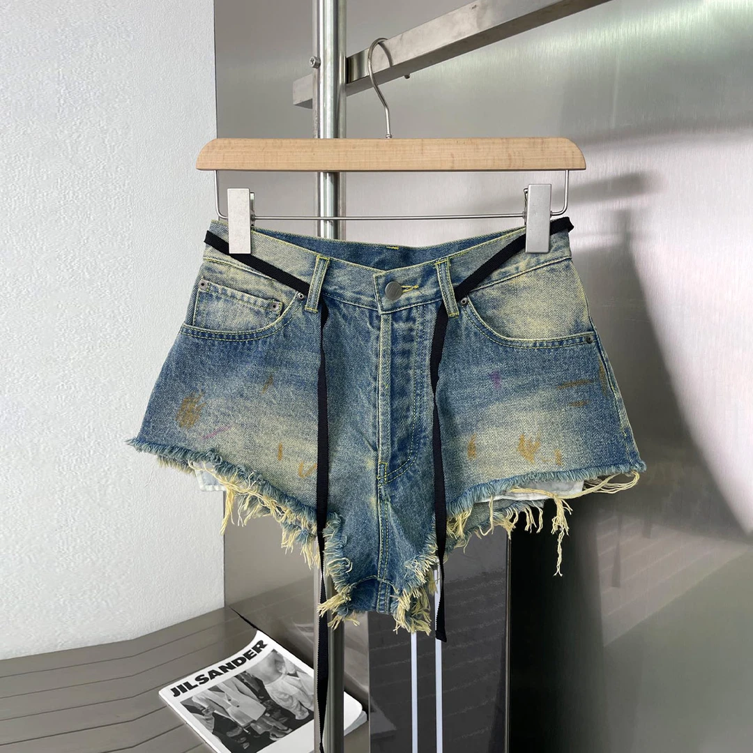 y2k辣妹牛仔裤 古着 no退换 夏辣妹复古千禧牛仔