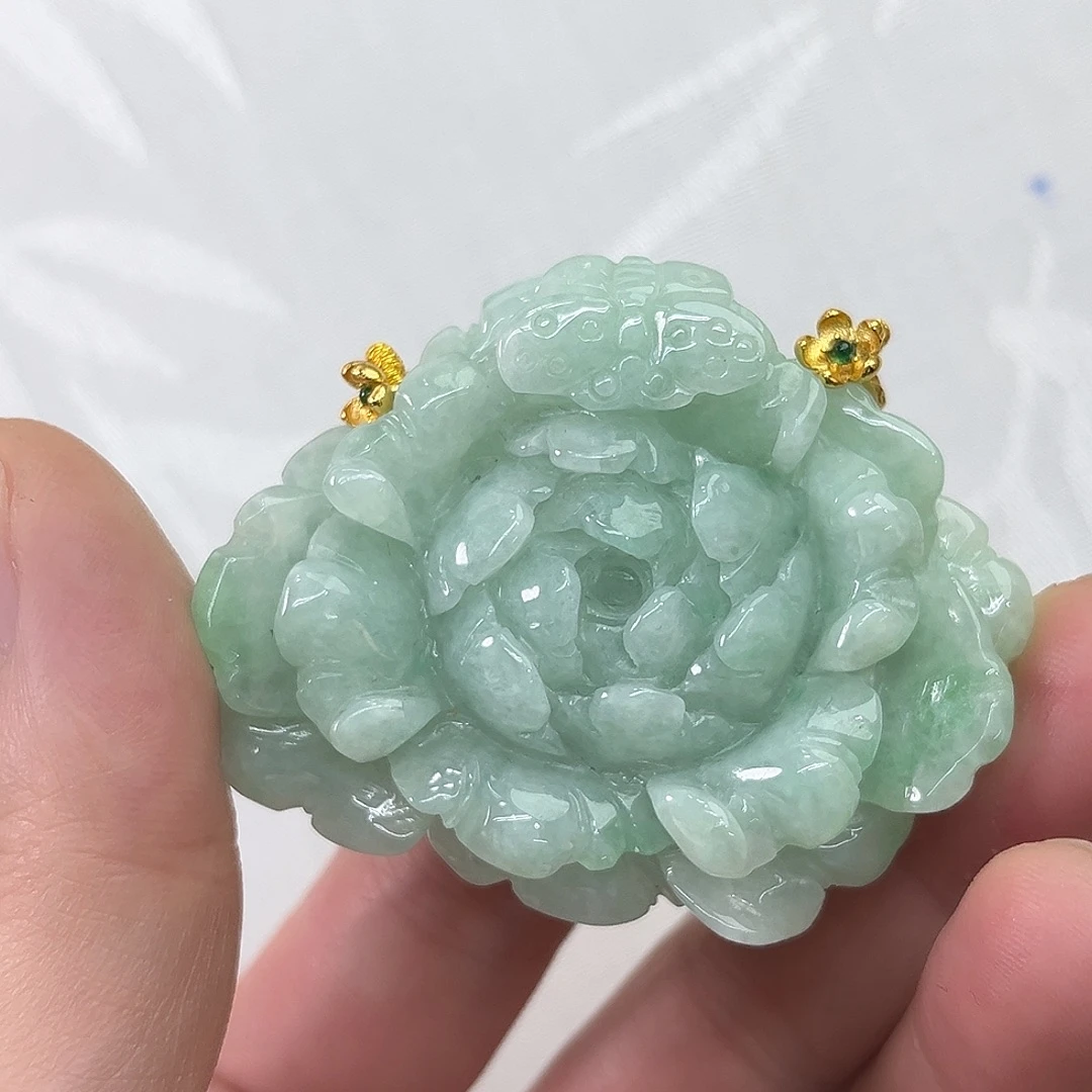 翡翠合金吊坠(赠链)国风