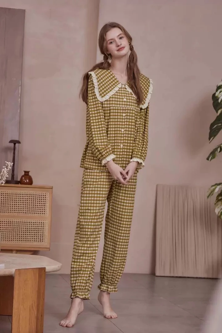 品牌睡衣女春秋家居服5360