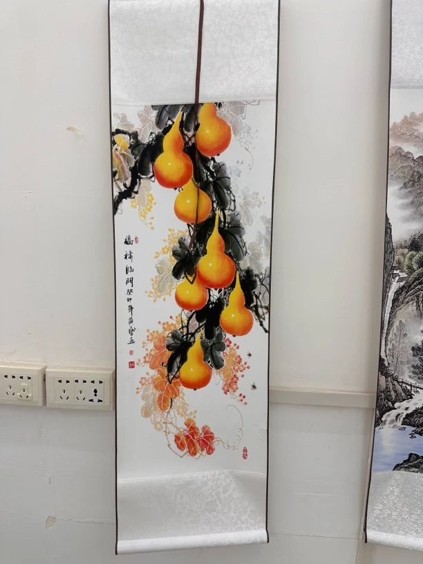 1.1米✖️32厘米竖款卷轴挂画葫芦挂画