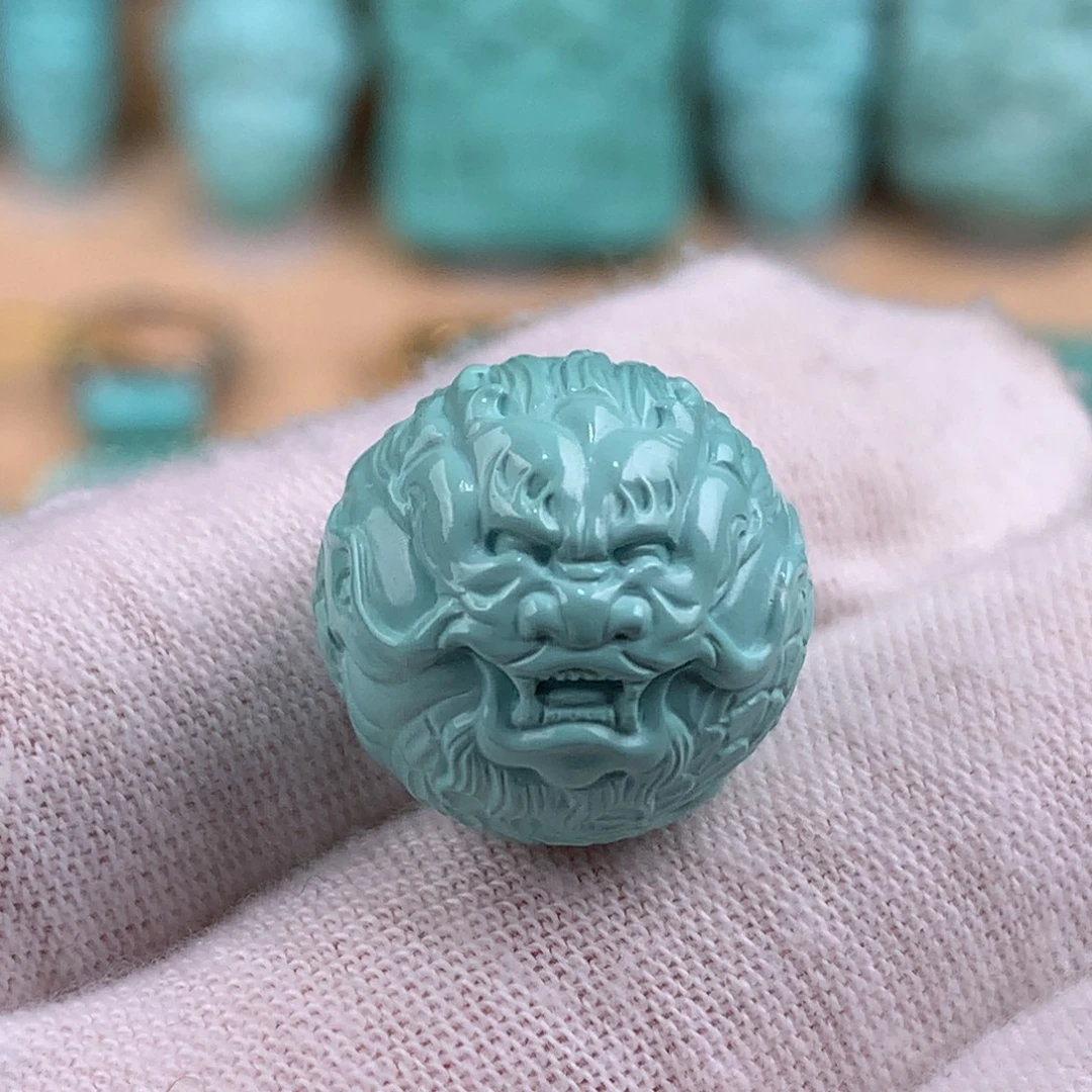 绿松石未镶嵌龙珠卡17