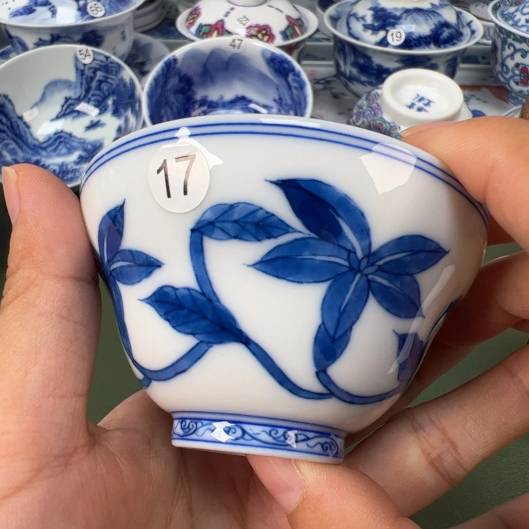 景德镇纯手工纯手绘茶具木木17