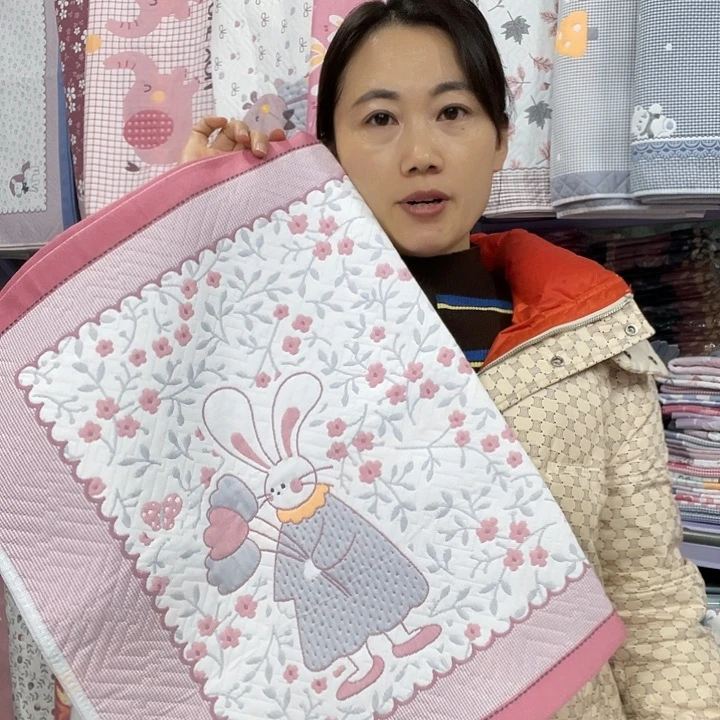 棉特价粉色花园兔