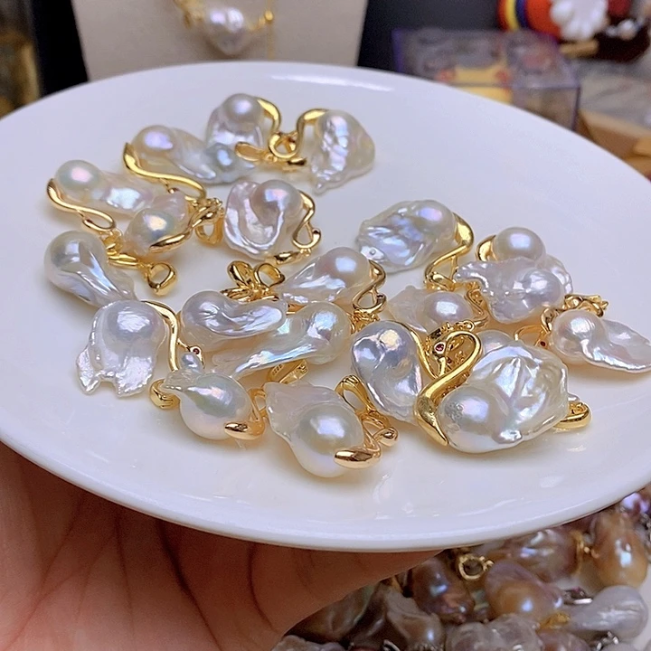 淡水珍珠银S925镶嵌颈饰980