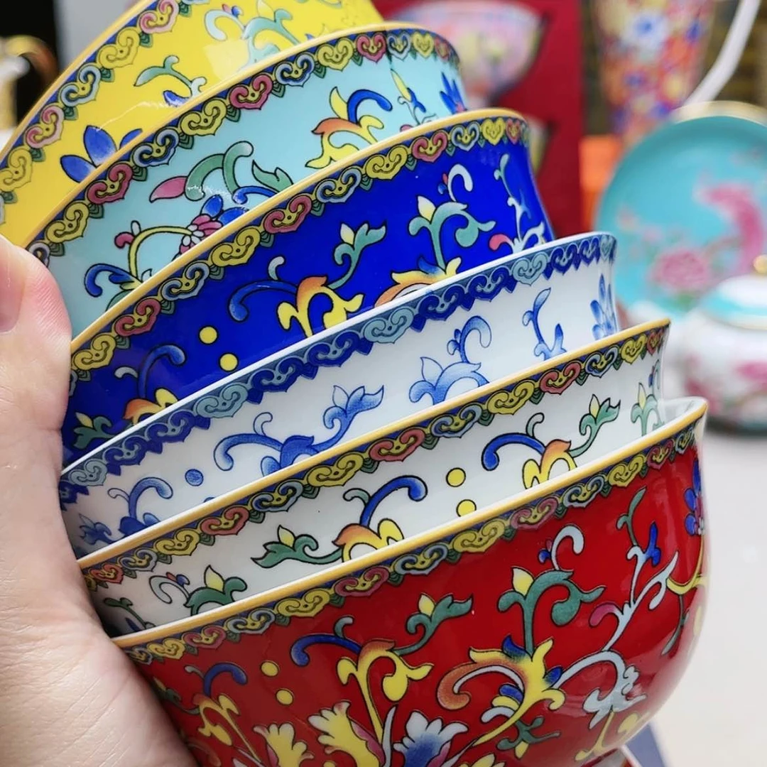 【闪购商品】珐琅4.5寸6个…………