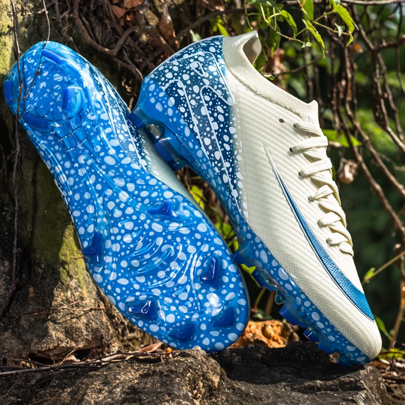 C罗刺客16高帮足球鞋男女儿童中小学生长钉碎钉比赛K15透气训练鞋