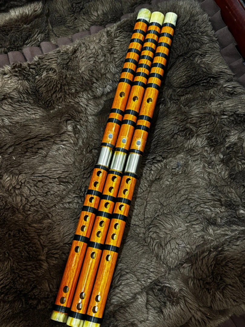 金丝楠竹专业演奏笛子送笛膜阿胶笛袋