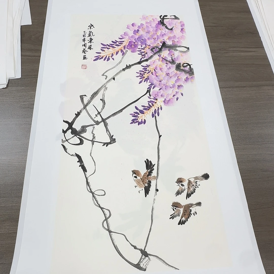 国画68*35纯手绘周艺