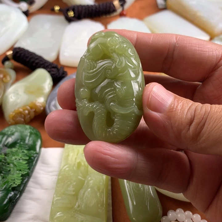 未镶嵌和田玉挂件桥**叔