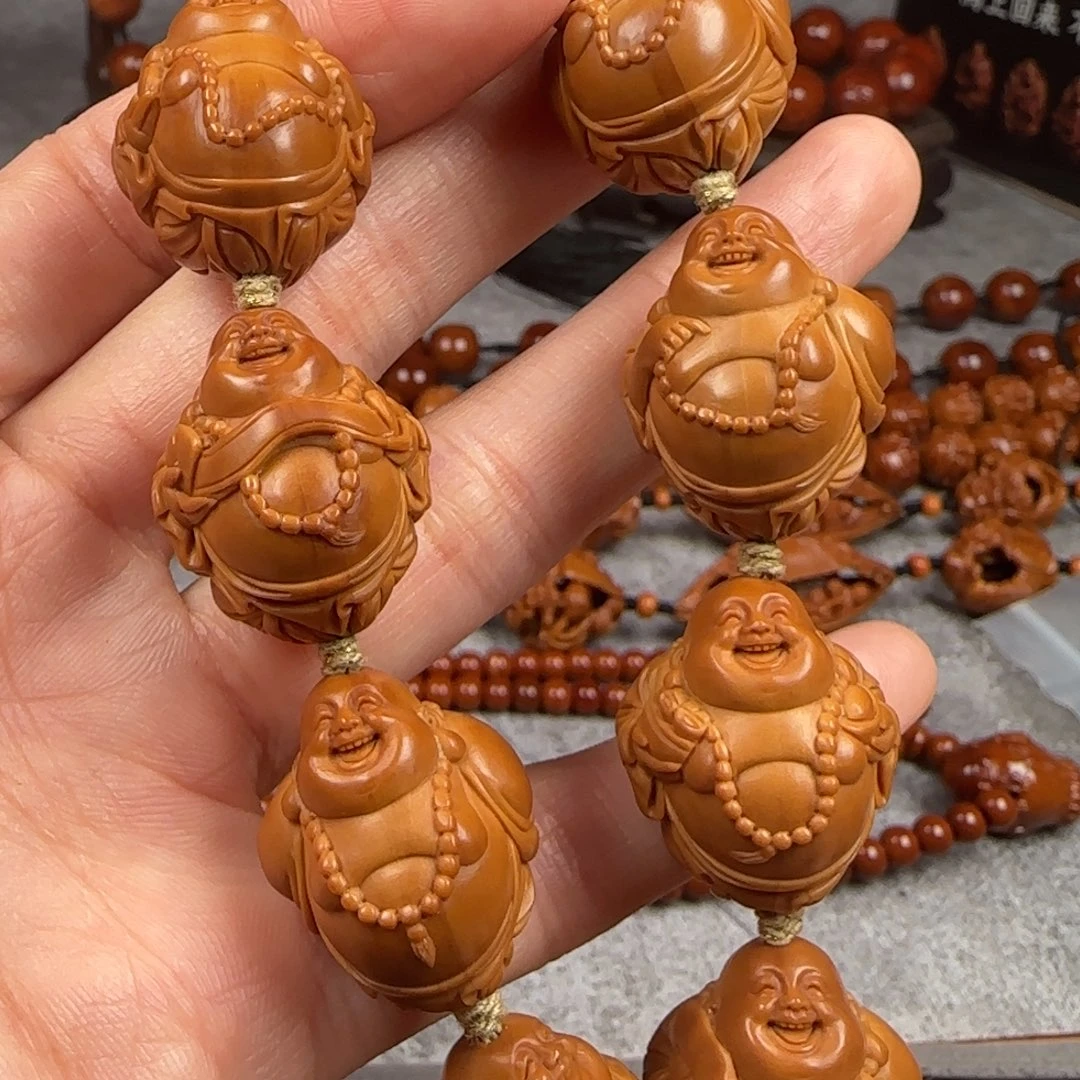 橄榄核手串/手链2.1尺寸八宝弥勒手串