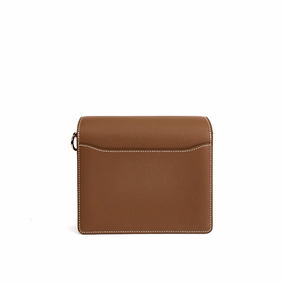 时尚女士黄色牛皮单肩拼色肩包百搭真皮大号经典斜跨双色