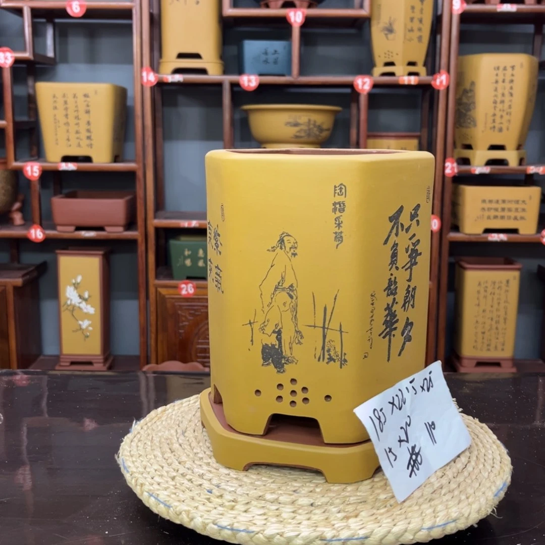 紫砂花盆紫砂花盆