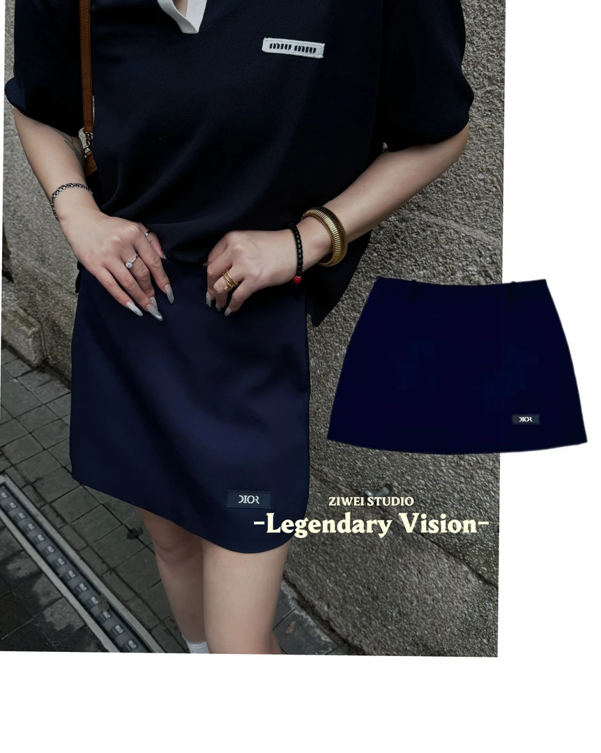 【LEGENDARY】“高智系”2025新款时尚百搭简约小a字摆裙子MM0170QZ