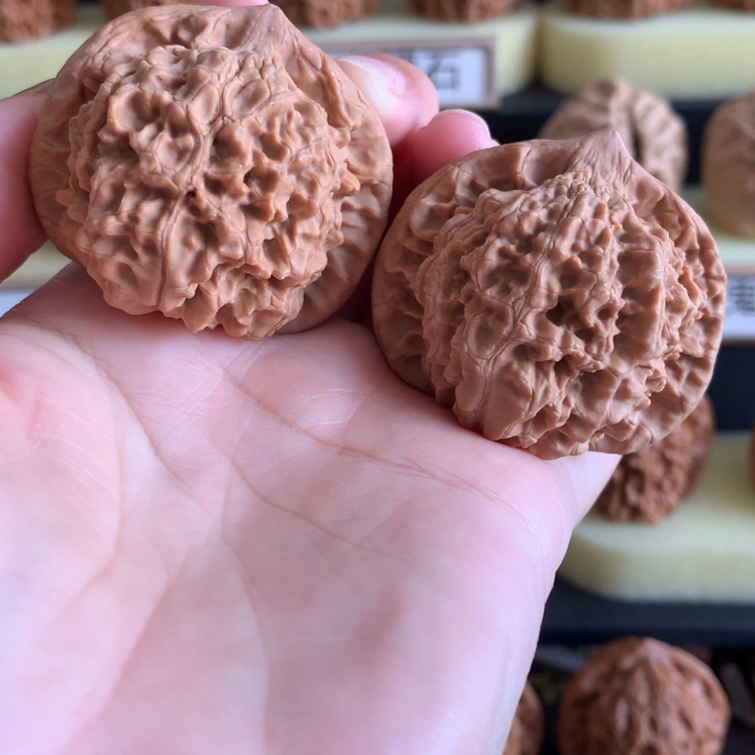 文玩核桃把件文玩核桃官帽白茬44