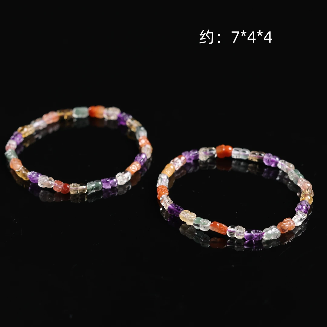“多彩”严选精品高段位水晶貔貅多宝手串多样性发其一