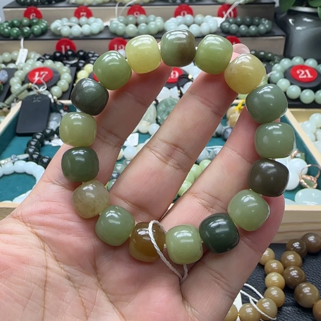 和田玉未镶嵌手链13