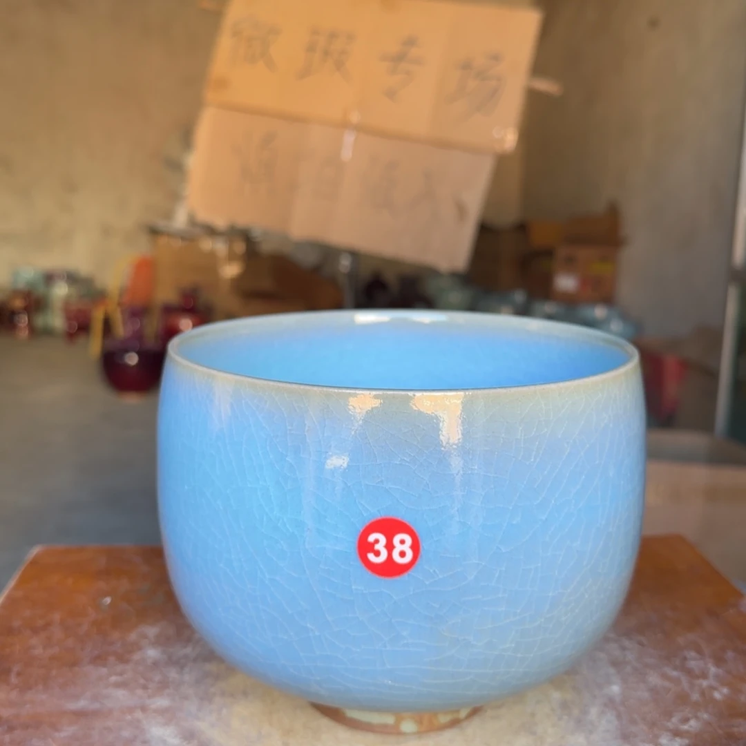 摆件瓷郑家钧窑微瑕