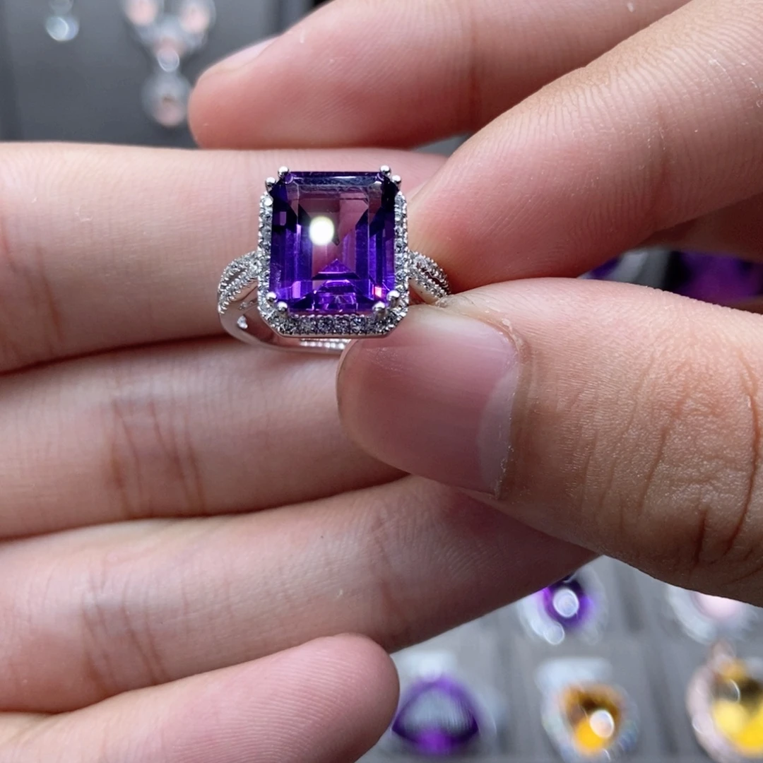 戒指银S925镶嵌水晶111