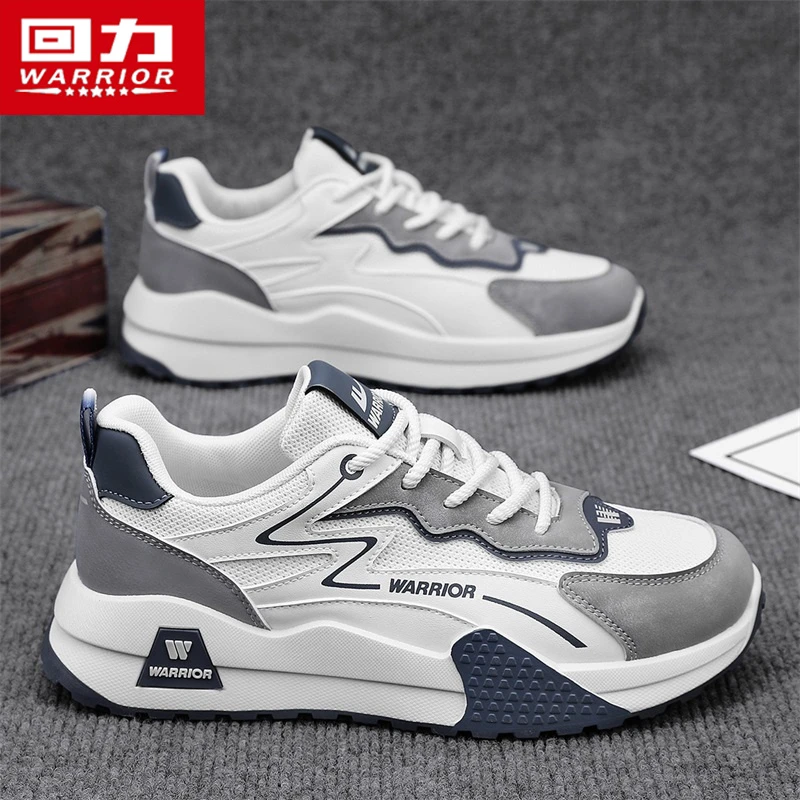 回力男鞋夏季2025新款休闲运动网面跑步透气厚底小白旅游阿甘潮鞋