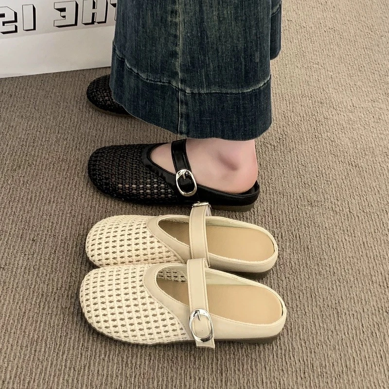 【晚风】2025年夏网红ins时尚百搭女士仙女风拖鞋气质外穿1109